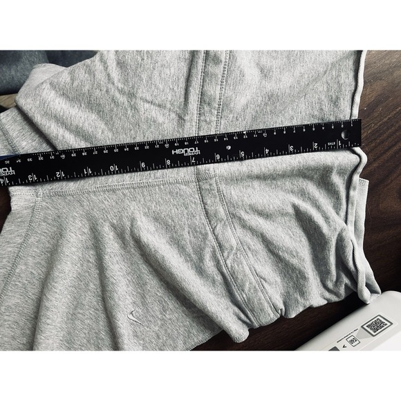 Y2K Nike Womens Track Pants XS Gray Flare Leg Stretch Athelisure Yoga Vintage - Picture 10 of 13